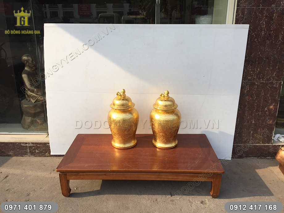 ch&oacute;e đồng d&aacute;t v&agrave;ng 62cm